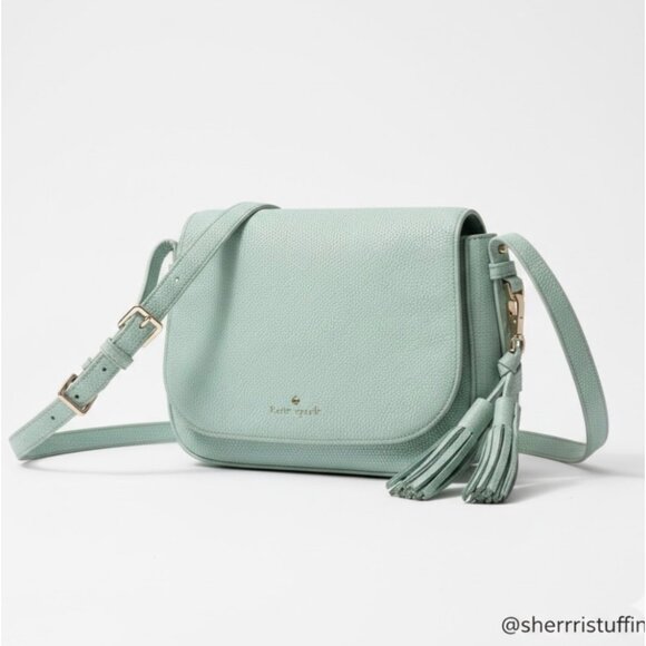 kate spade Handbags - Kate Spade Mint Green Orchard Street Pebbled Leather Crossbody Bag